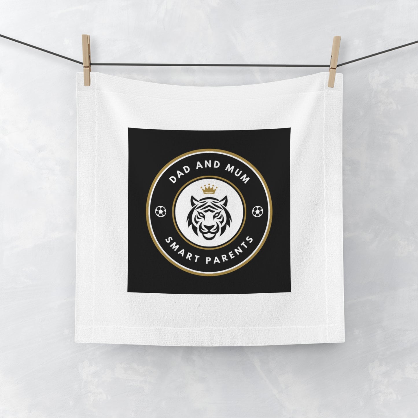 Smart Parents Face Towel - Cute Family Gift, Bathroom Essentials, Kids Room Decor, Fun Home Accessory, Unique Parent Towel
