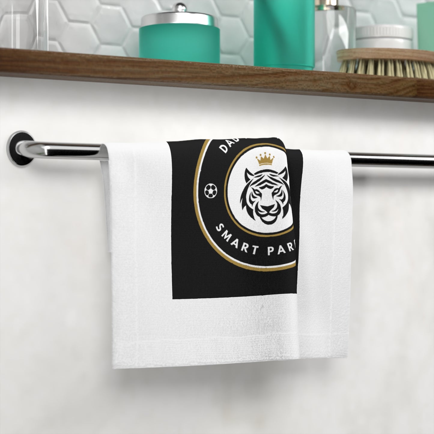 Smart Parents Face Towel - Cute Family Gift, Bathroom Essentials, Kids Room Decor, Fun Home Accessory, Unique Parent Towel