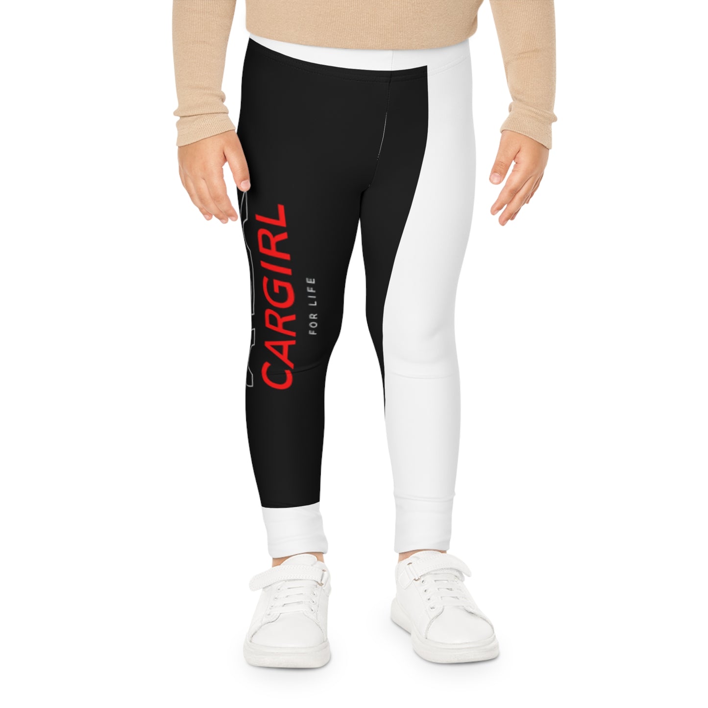 Stylish Kids Leggings, Black and White AOP Leggings, Trendy Children's Activewear, Comfortable Everyday Leggings, Great for Playdates, [...]