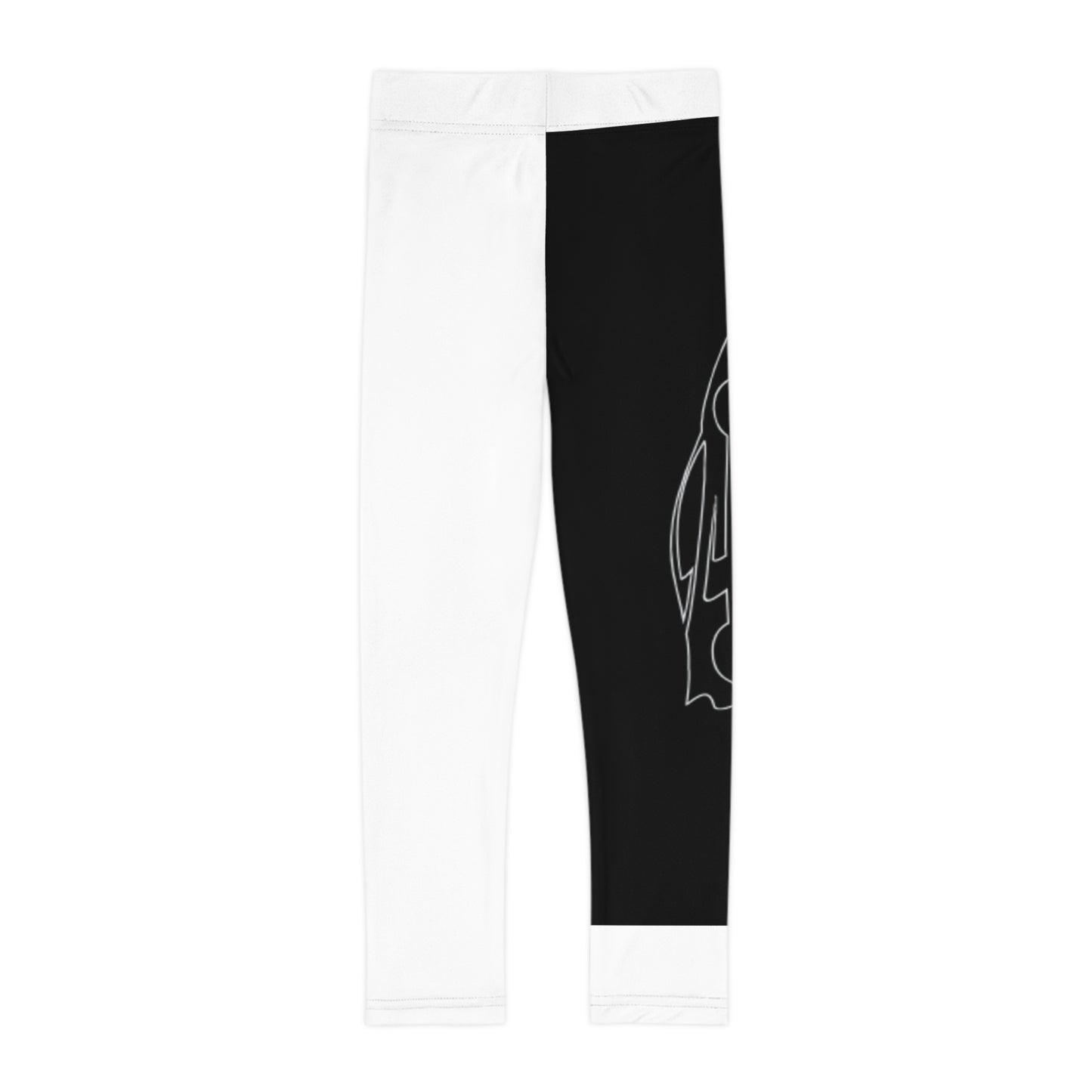 Stylish Kids Leggings, Black and White AOP Leggings, Trendy Children's Activewear, Comfortable Everyday Leggings, Great for Playdates, [...]
